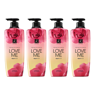 엘라스틴 퍼퓸 드 샴푸 러브 미 피치 앤 프리지아향, 600ml, 4개