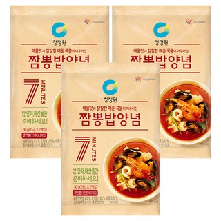 청정원 짬뽕밥양념, 30g, 3개