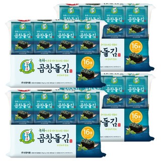지도표성경김 녹차 곱창돌김, 4g, 64개