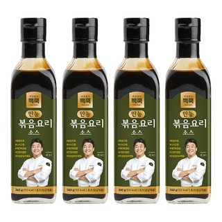 백쿡 만능 볶음요리 소스, 340g, 4개