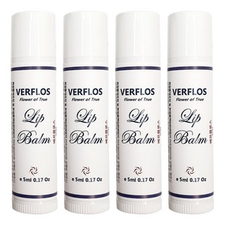 Verflos 護唇膏, 無色, 5ml, 4支