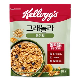 켈로그 통귀리 그래놀라 시리얼, 500g, 1개