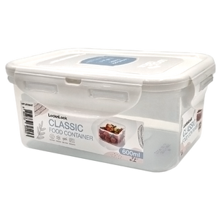LocknLock 樂扣樂扣 PP微波保鮮盒 600ml, 雪白, 1個