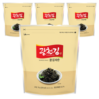 광천김 참 김자반, 70g, 4개