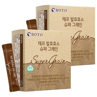 보뚜 테프 발효효소 슈퍼 그레인 영양제 30p, 90g, 2개