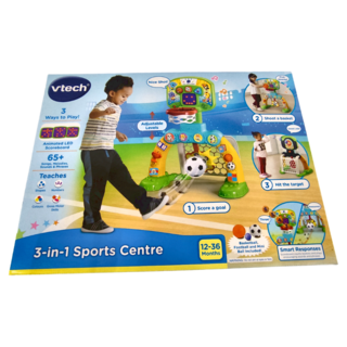 Vtech 3合1健身運動場,3種玩法,適合12-36個月, 混和顏色, 1盒