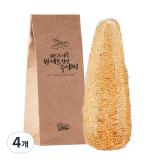 페스트세븐 천연수세미, 1개입, 4개
