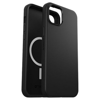OtterBox Symmetry + 幾何炫彩 MagSafe iPhone 15 Plus 黑色手機保護殼, 黑色