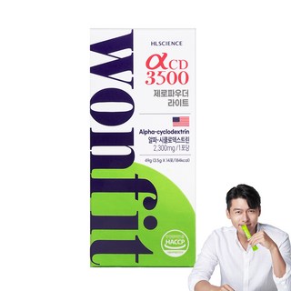에이치엘사이언스 원핏 알파CD 3500 제로파우더 라이트 알파시클로덱스트린 레몬맛, 1개, 14회분