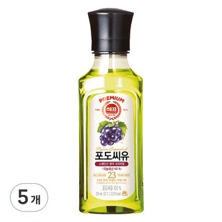 해표 포도씨유, 250ml, 5개