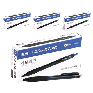 자바펜 제트라인 볼펜 0.7mm, 블루, 48개