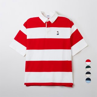 스파오 남녀공용 우디 럭비 반팔티 SPHWF24C51