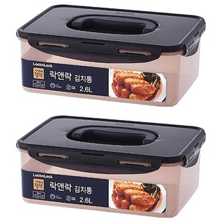 LocknLock 樂扣樂扣 新款泡菜桶 粉色 2入, 2.6L, 1組