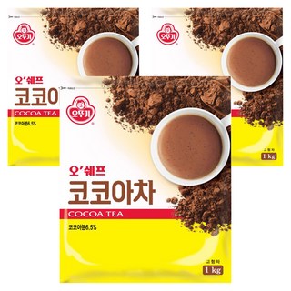 오뚜기 오쉐프 코코아차, 1kg, 1개입, 3개