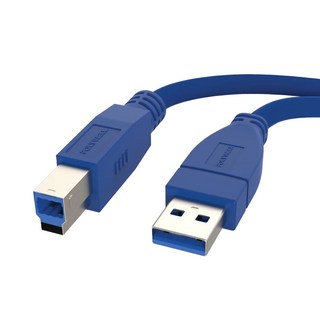 POLYWELL USB3.0 A公 To B公 25cm 藍色 高速傳輸線, 1個