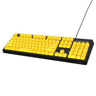 마이크로닉스 큰글씨 한글 유선 일반형 키보드 + 키스킨 세트, Black, CPK-1