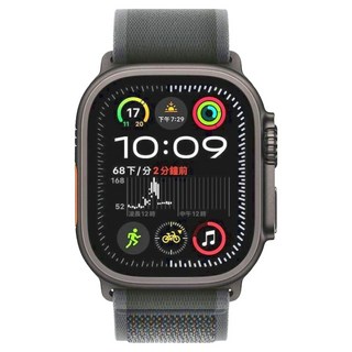 Apple Watch 錶殼 M/L(49mm) 2024 LTE 原廠保固, 49mm, 鈦金屬黑色錶殼 + 黑色越野錶環, GPS + Cellular