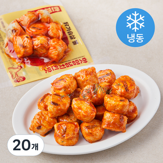 한끼통살 닭가슴살 볼 핫양념치킨맛 (냉동), 100g, 1개입, 20개