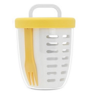 사라사 샐러드 과일컵, 옐로우, 1개