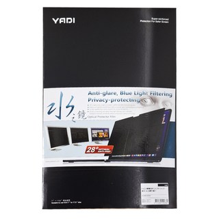 YADI 亞第 水之鏡防窺片, 防眩光藍光過濾, 光學保護膜, 適用於7吋到17.3吋螢幕, 單一顏色, 1片