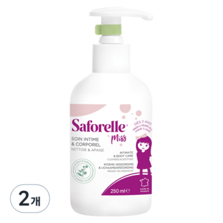 사포렐 미스 인티메이트 앤 바디 케어 여성청결제, 250ml, 2개