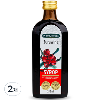 프리미엄로사 크랜베리 시럽, 2개, 250ml