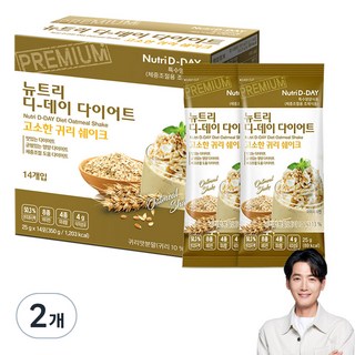 뉴트리디데이 다이어트 고소한 귀리 쉐이크 14p, 350g, 2개