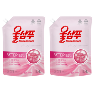 울샴푸 오리지널 리필, 1.5L, 2개