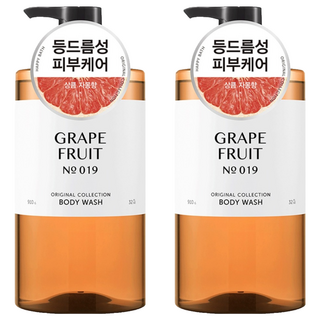 해피바스 오리지널 컬렉션 자몽 바디워시 사용 모습