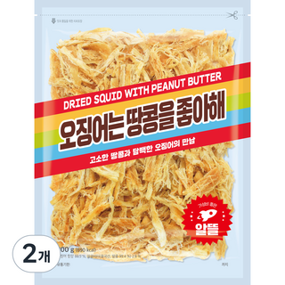 정화식품 오징어는 땅콩을 좋아해, 200g, 2개