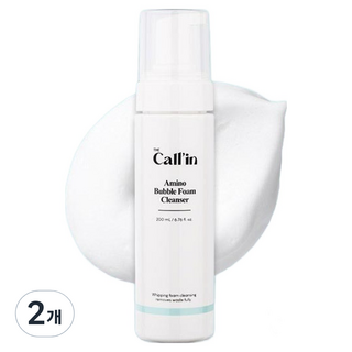 더콜린 아미노 약산성 모공 딥클린 버블 폼 클렌저, 200ml, 2개