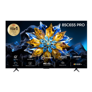 TCL 4K QLED PRO 로컬디밍 스마트TV, 215cm(85인치), 85C655 PRO, 벽걸이형, 방문설치