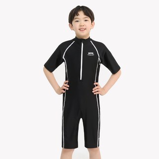 제테스 남아용 반팔 5부 올인원 수영복 1563