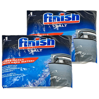 finish 洗碗機軟水鹽, 1kg, 2包