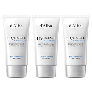 [비건뷰티] 달바 워터풀 에센스 선크림 SPF50+ PA++++, 50ml, 3개