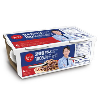 햇반 통곡물밥, 130g, 6개