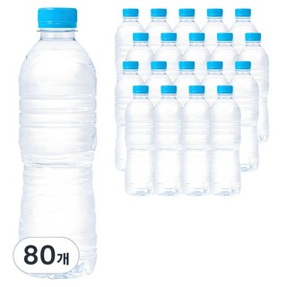 탐사 샘물 무라벨, 500ml, 80개
