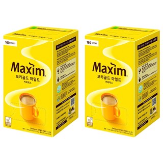 맥심 모카골드 마일드 커피믹스, 12g, 160개입, 2박스