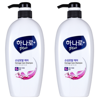 하나로 플러스 손상모발케어 샴푸린스겸용, 680ml, 2개