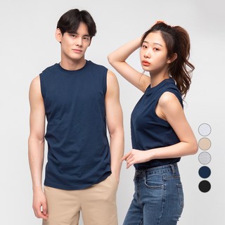 캐럿 남녀공용 민소매 티셔츠