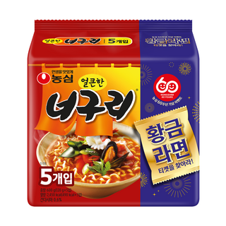 너구리 얼큰한 맛 120g, 5개