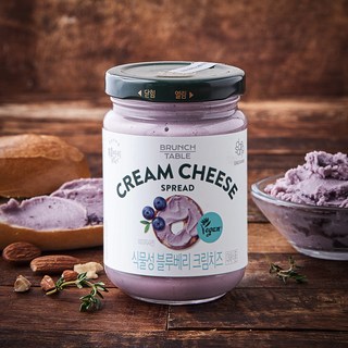 복음자리 식물성 블루베리 크림치즈, 190g, 1개