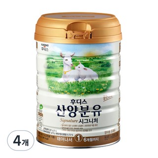 일동후디스 시그니처 산양분유 1단계, 800g, 4개