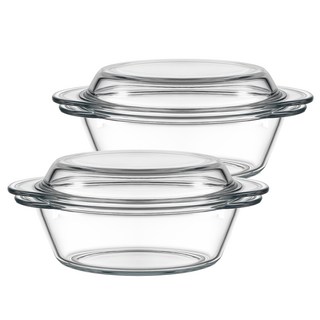 발룬피니 내열강화유리 오븐 렌지 찜기 18.6cm, 2개