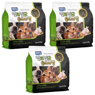 테비토퍼 고양이 일묘일닭 골드라벨 간식 50p, 닭가슴살, 1.1kg, 3개