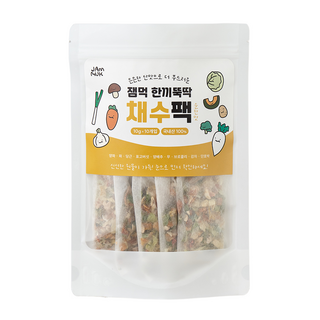 잼먹 채수팩 10p, 순한맛, 100g, 1개