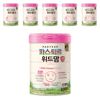 파스퇴르 위드맘 제왕 100일 분유, 750g, 6개