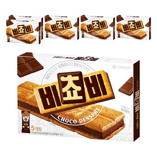 오리온 비쵸비 비스켓 5p, 125g, 6개