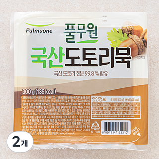 풀무원 국산 도토리묵, 300g, 1개입, 2개