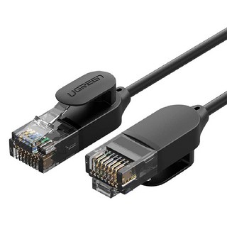 POLYWELL 寶利威爾 CAT6A 高速網路扁線, 7m, 黑色, 1條